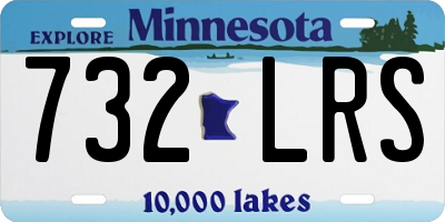 MN license plate 732LRS