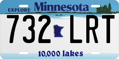 MN license plate 732LRT