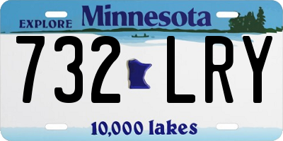 MN license plate 732LRY