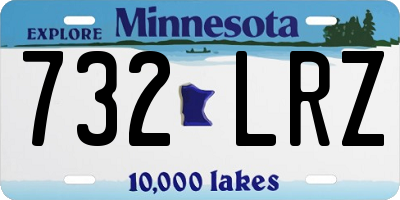 MN license plate 732LRZ