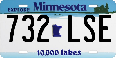 MN license plate 732LSE