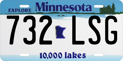 MN license plate 732LSG