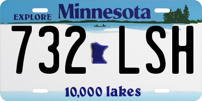 MN license plate 732LSH