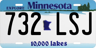 MN license plate 732LSJ
