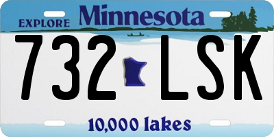 MN license plate 732LSK
