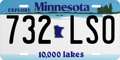 MN license plate 732LSO