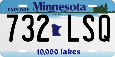 MN license plate 732LSQ