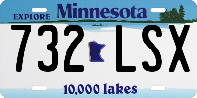 MN license plate 732LSX