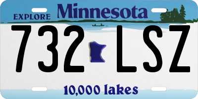 MN license plate 732LSZ