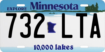 MN license plate 732LTA