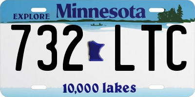 MN license plate 732LTC