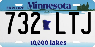 MN license plate 732LTJ