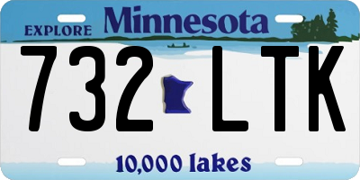 MN license plate 732LTK