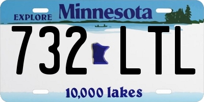 MN license plate 732LTL