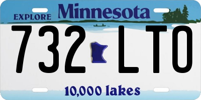 MN license plate 732LTO