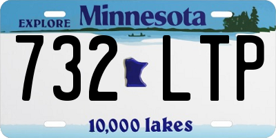 MN license plate 732LTP