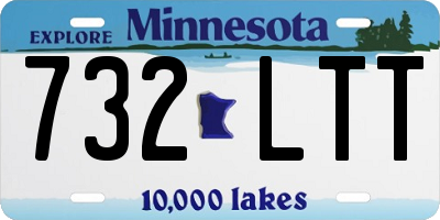 MN license plate 732LTT