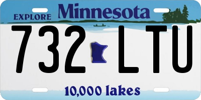 MN license plate 732LTU