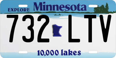 MN license plate 732LTV