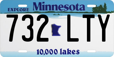 MN license plate 732LTY