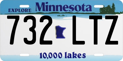 MN license plate 732LTZ