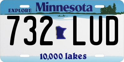MN license plate 732LUD