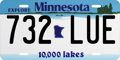 MN license plate 732LUE