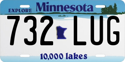 MN license plate 732LUG