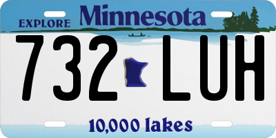 MN license plate 732LUH