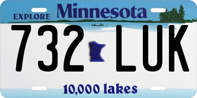 MN license plate 732LUK