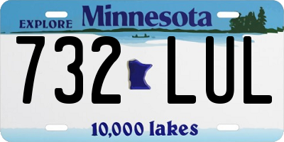 MN license plate 732LUL