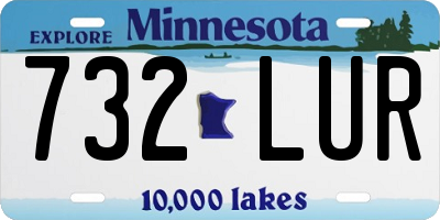 MN license plate 732LUR