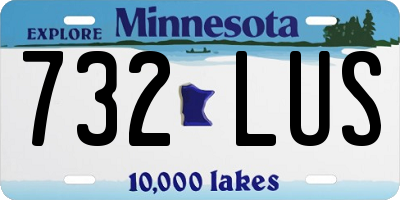 MN license plate 732LUS