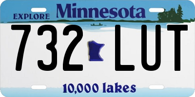 MN license plate 732LUT