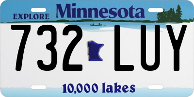 MN license plate 732LUY