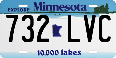 MN license plate 732LVC