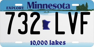 MN license plate 732LVF