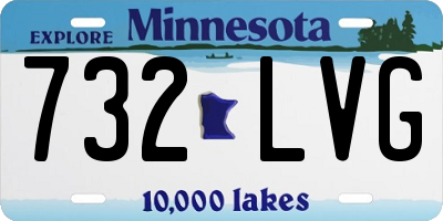 MN license plate 732LVG