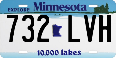 MN license plate 732LVH