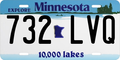 MN license plate 732LVQ