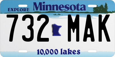 MN license plate 732MAK