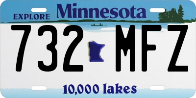 MN license plate 732MFZ