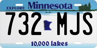 MN license plate 732MJS