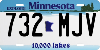 MN license plate 732MJV