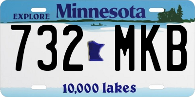 MN license plate 732MKB