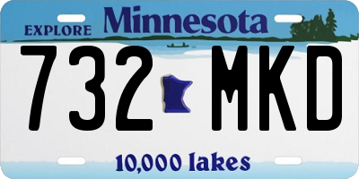 MN license plate 732MKD