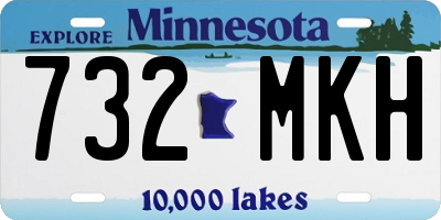 MN license plate 732MKH