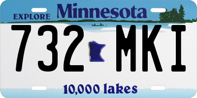 MN license plate 732MKI
