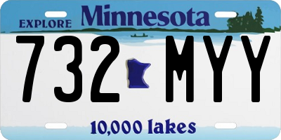 MN license plate 732MYY