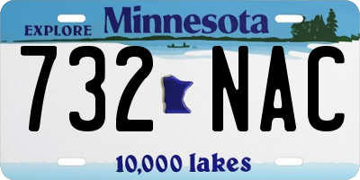 MN license plate 732NAC